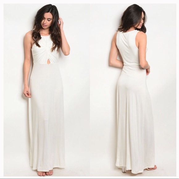 πππ WHITE MAXI DRESS πππ - Picture 1 of 1